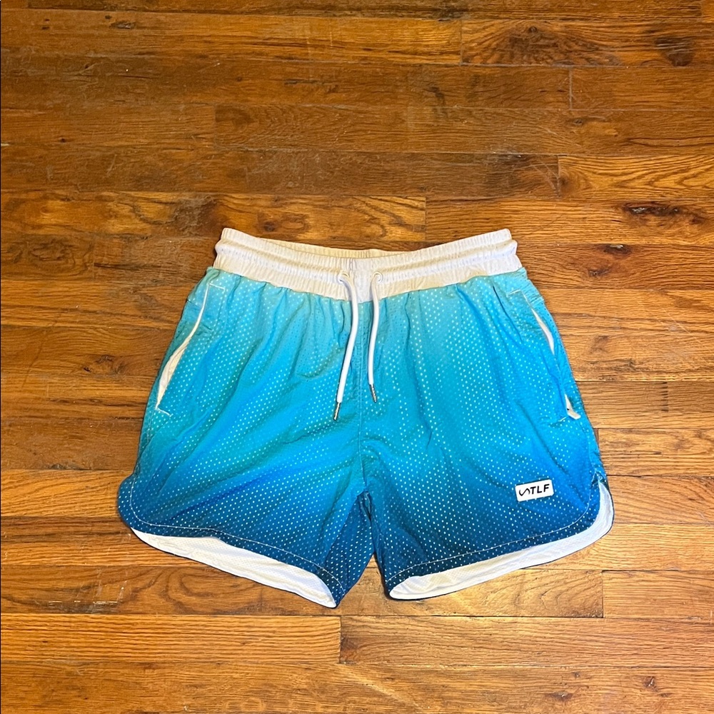 TLF Men's Blue Gradient Athletic Shorts